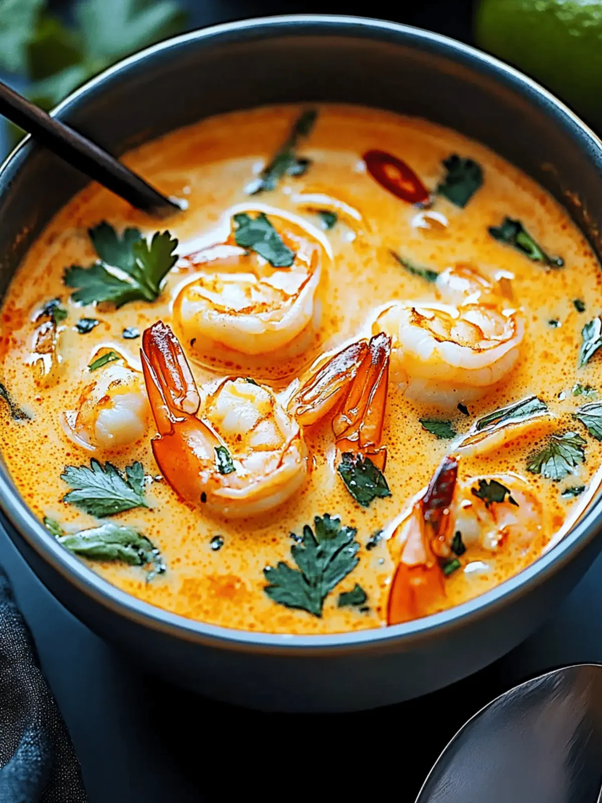 Thai Shrimp Coconut Curry Soup: Quick Comfort in a Bowl 3 Thai Shrimp Coconut Curry Soup