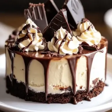 Hot Fudge Sundae Brownie Cheesecake