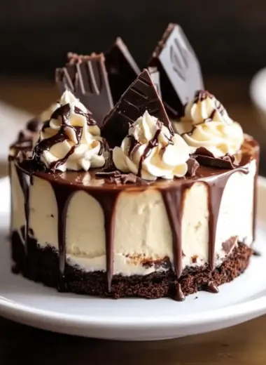 Hot Fudge Sundae Brownie Cheesecake