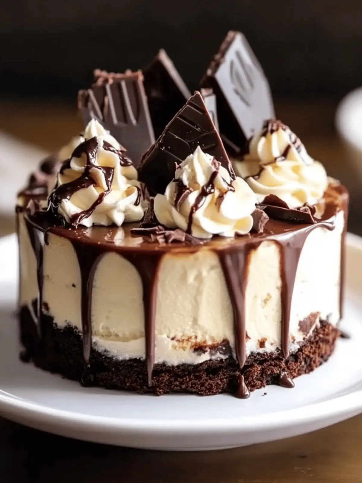 Hot Fudge Sundae Brownie Cheesecake