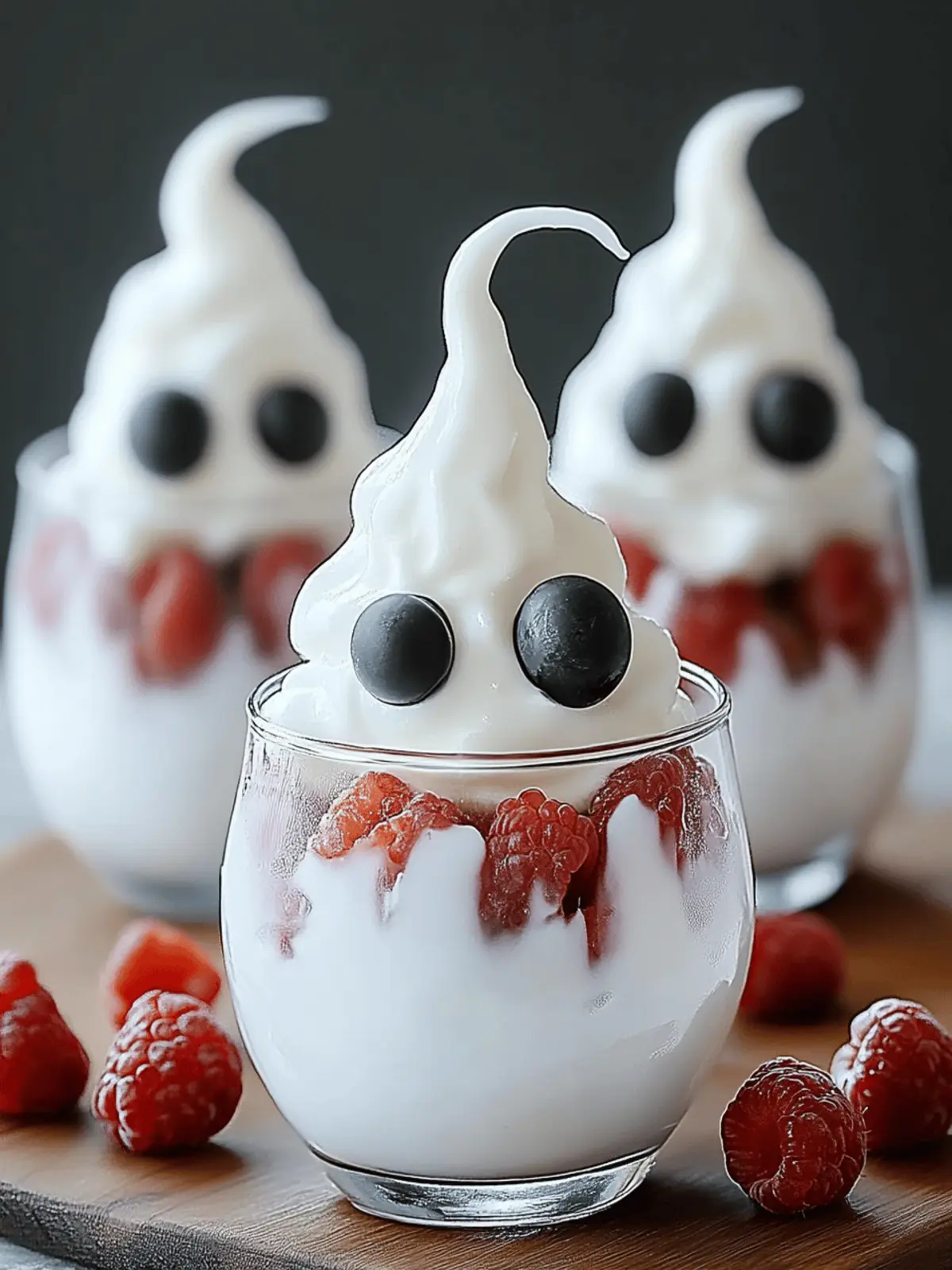 Ghostly Yogurt Parfaits