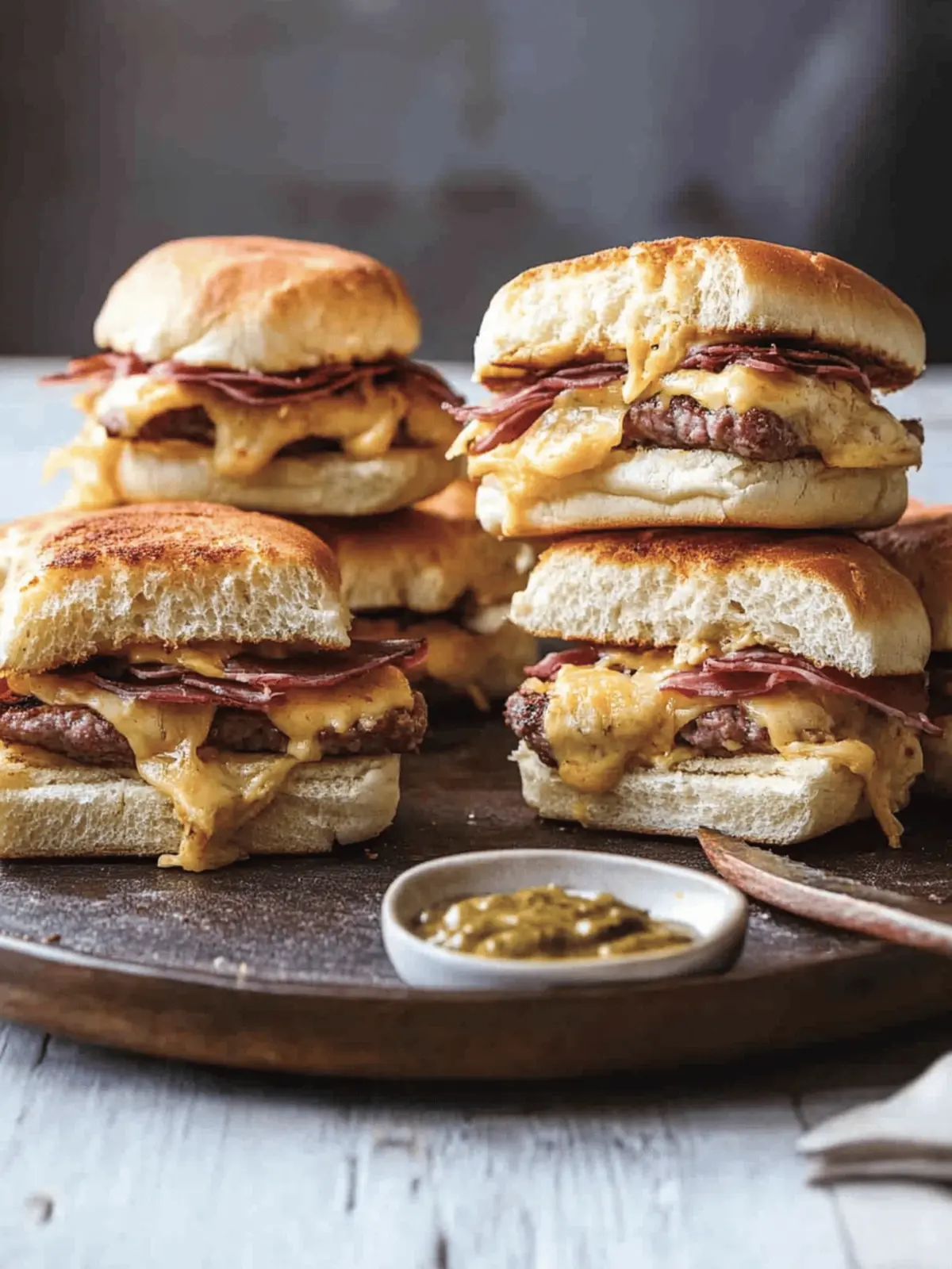 Cheesy Reuben Sliders
