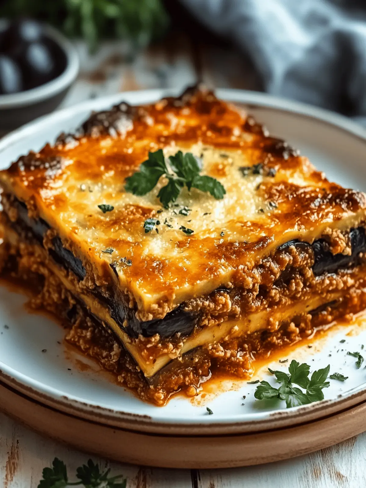 Greek Eggplant Moussaka