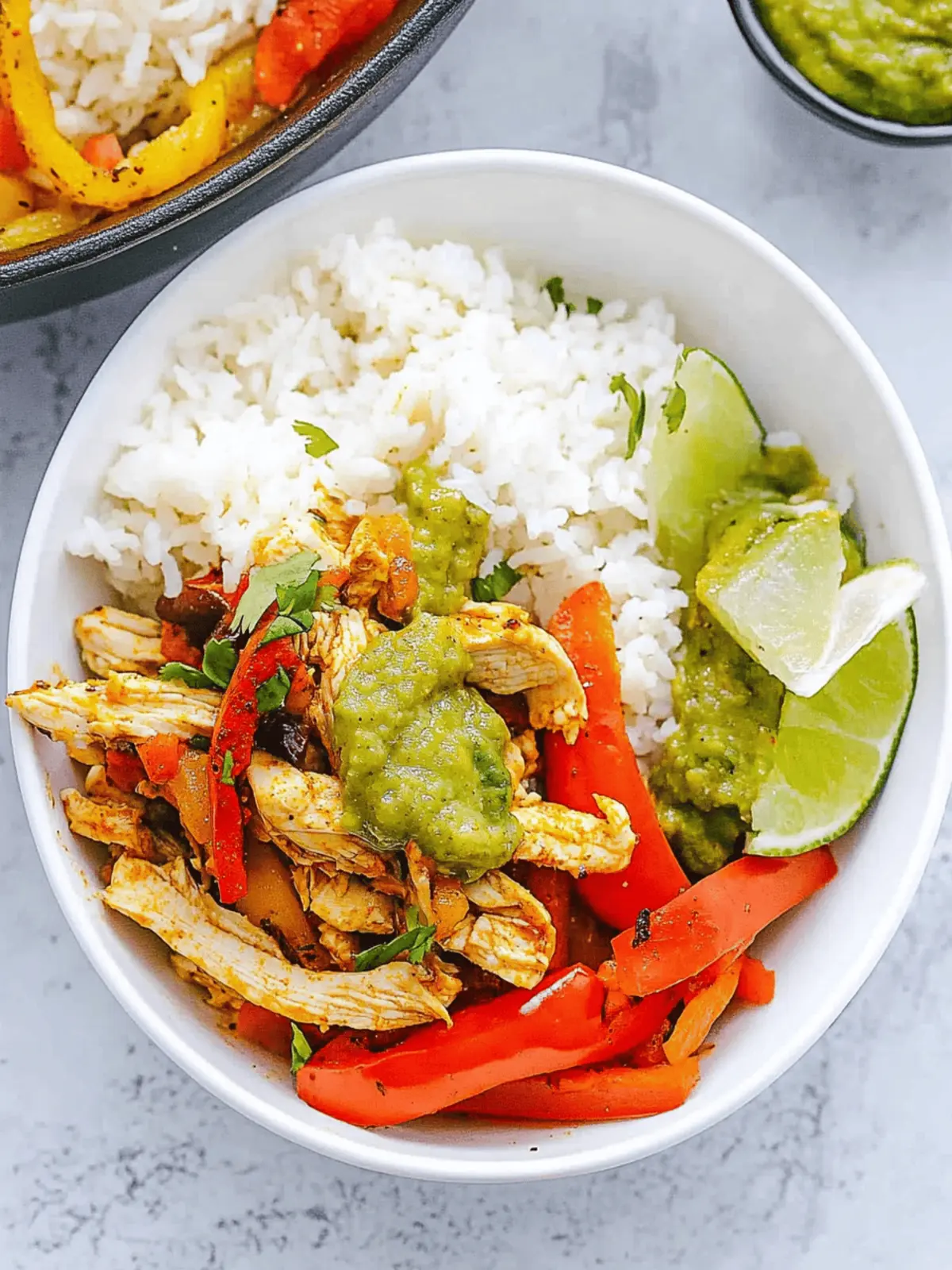Chicken Fajita Rice Bowl