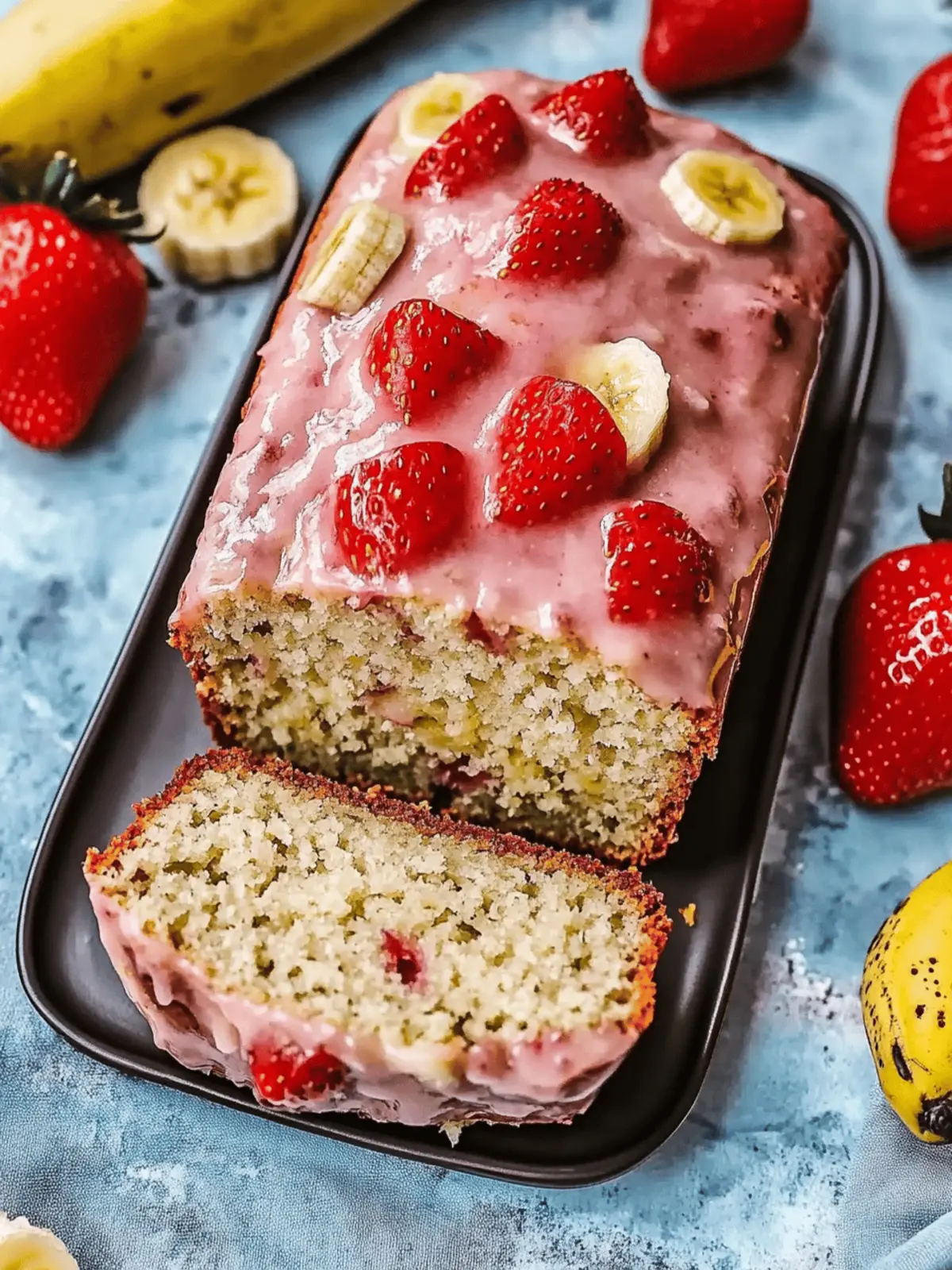 Strawberry Banana Bread