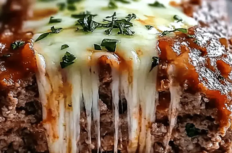 Stuffed Meatloaf with Mozzarella