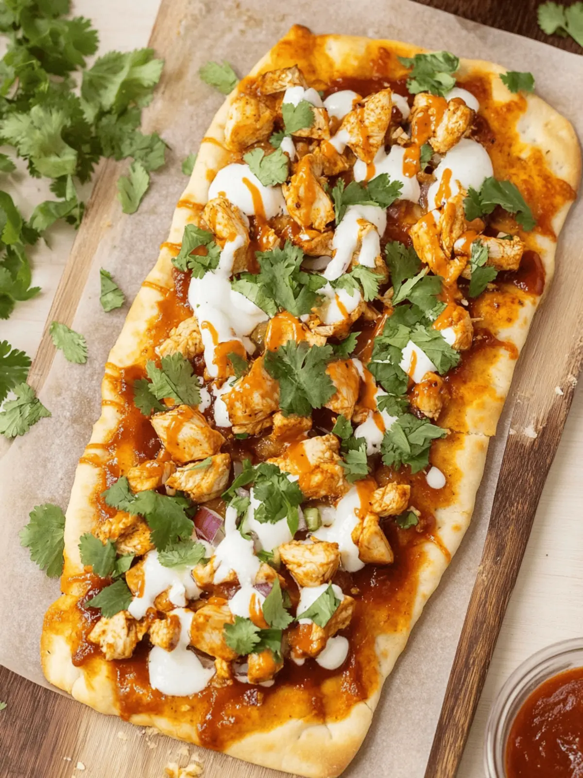 BBQ Chicken Flatbread Pizza