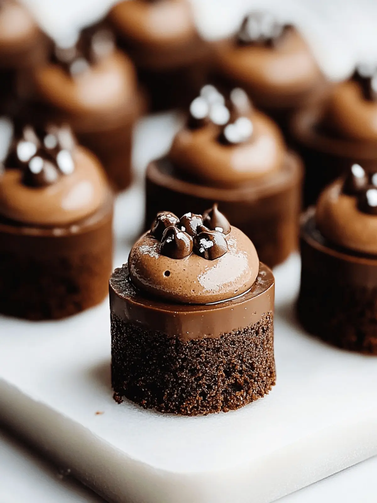 Decadent Brownie Petit Fours with Silky Ganache Bliss 2 Brownie Petit Fours