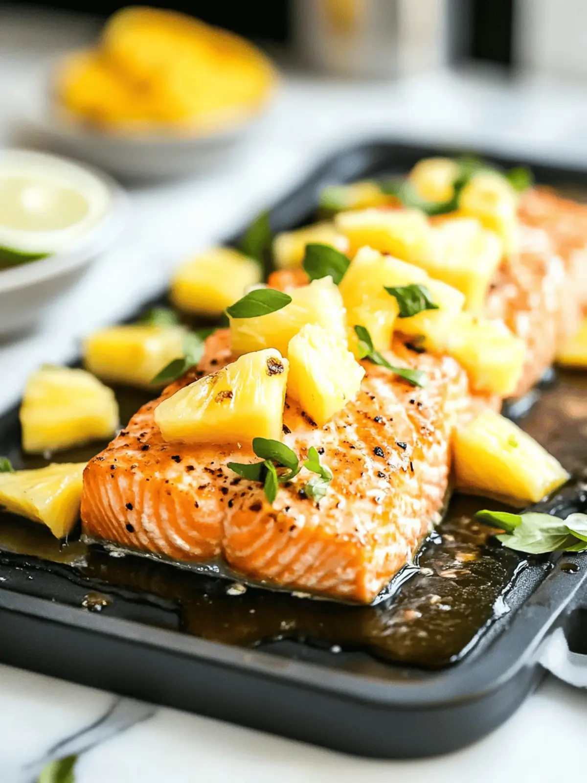 Honey Pineapple Salmon