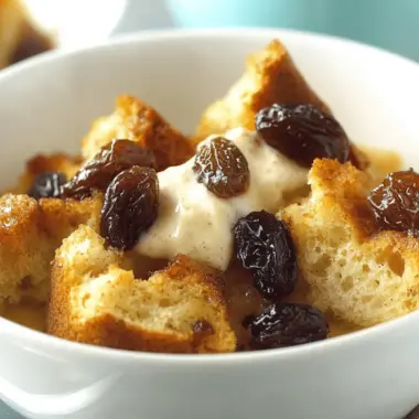 Raisin Date Bread Pudding