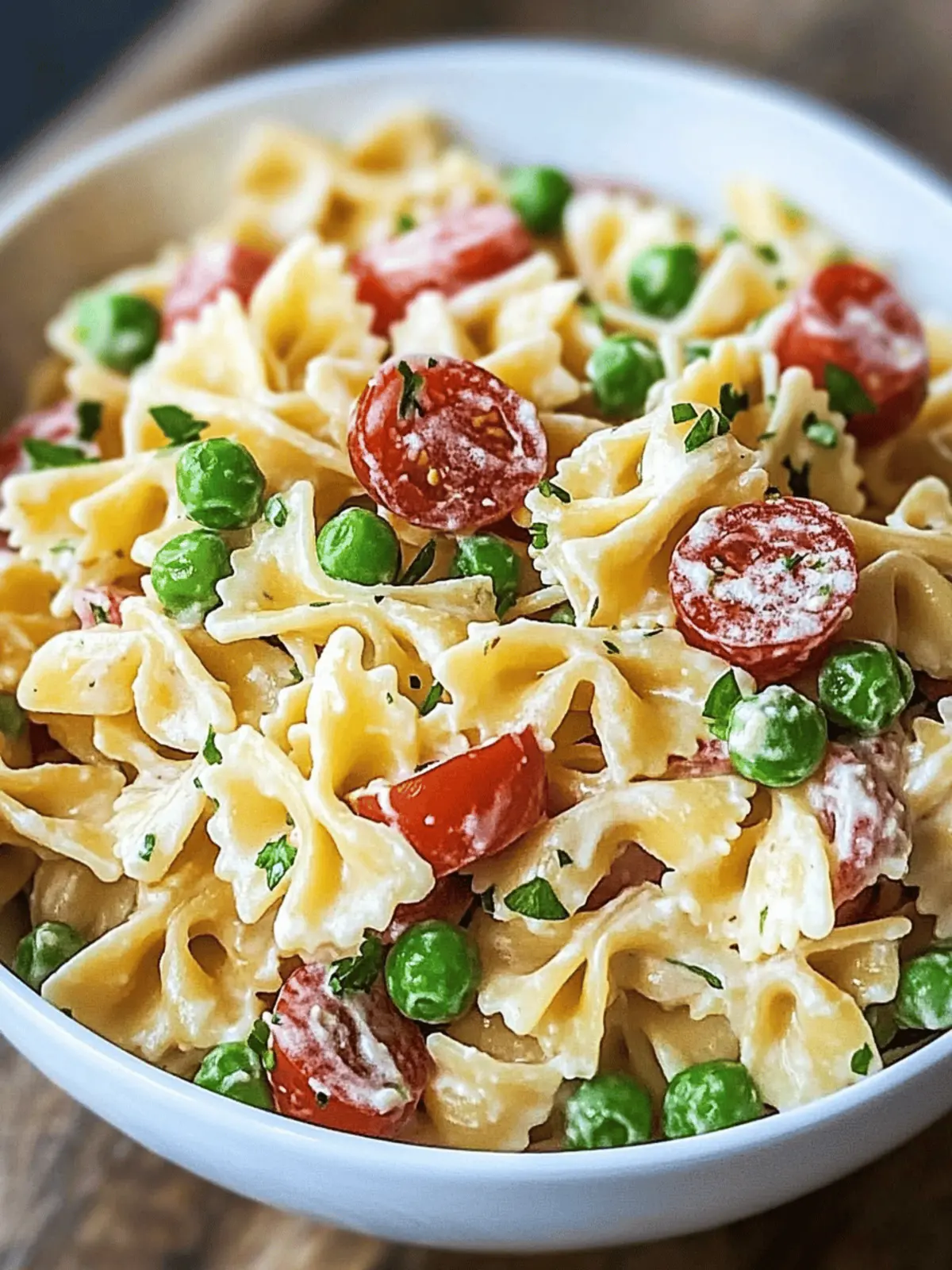 Summer Fresh Creamy Pasta Salad