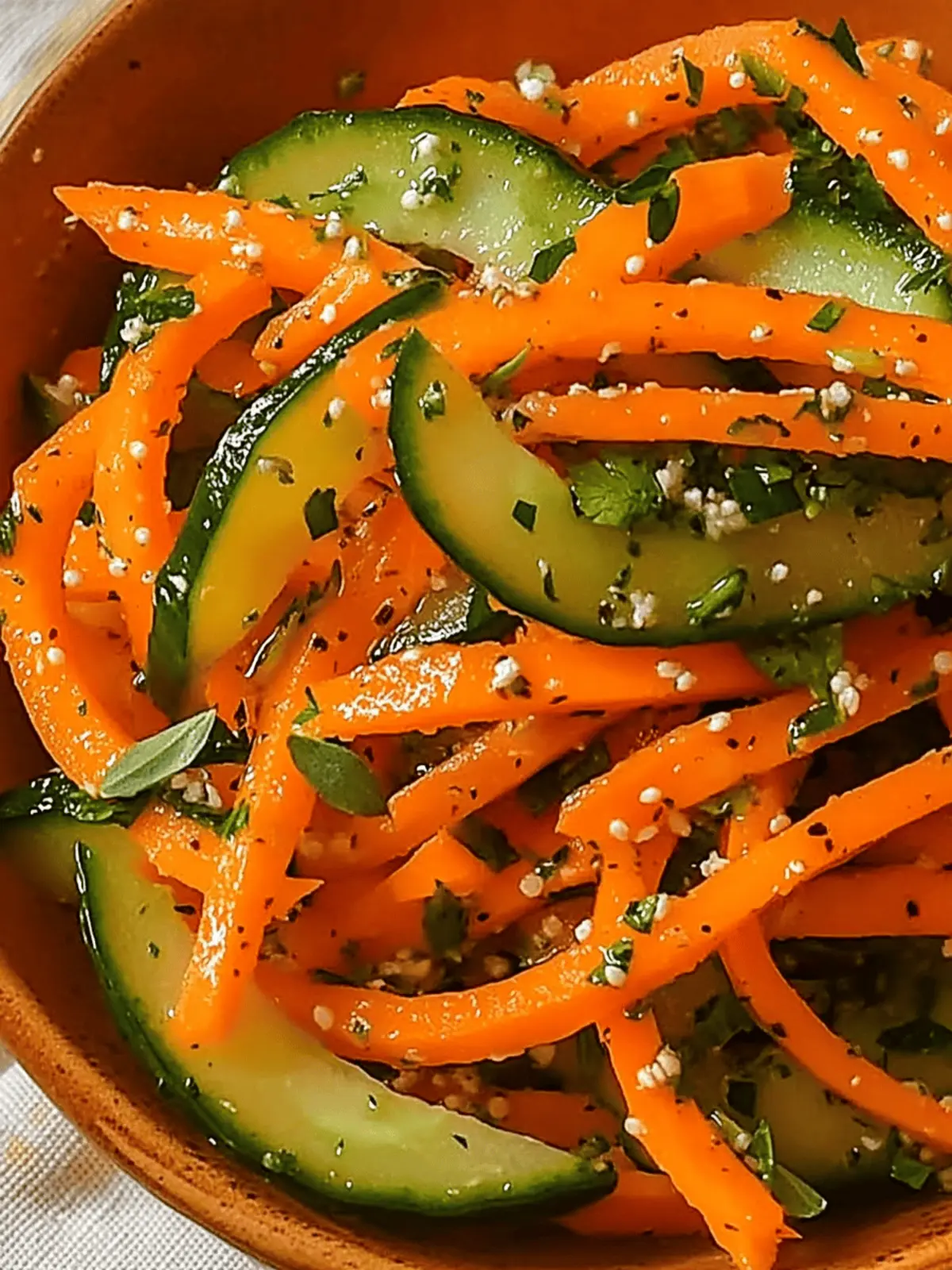 Crisp Cucumber Carrot Salad for Quick, Healthy Refreshment 3 Cucumber Carrot Salad