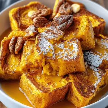 Overnight Pumpkin French Toast