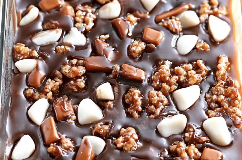Irresistible Caramel Turtle Rice Krispie Treats for Everyone 1 Caramel Turtle Rice Krispie Treats