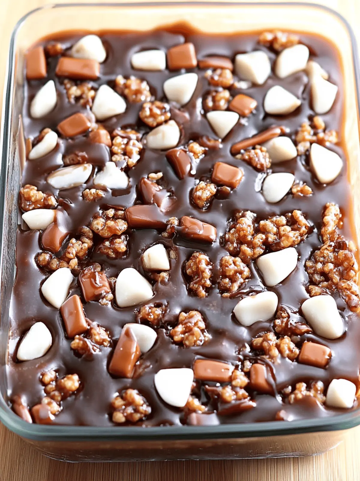 Caramel Turtle Rice Krispie Treats