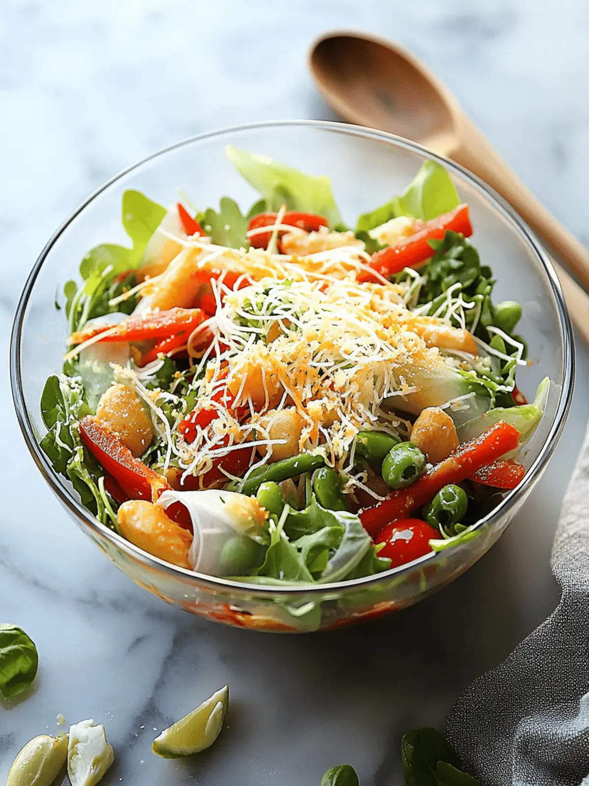 Fresh Spring Roll Salad with Spicy Ginger Dressing Delight! 3 Spring Roll Salad