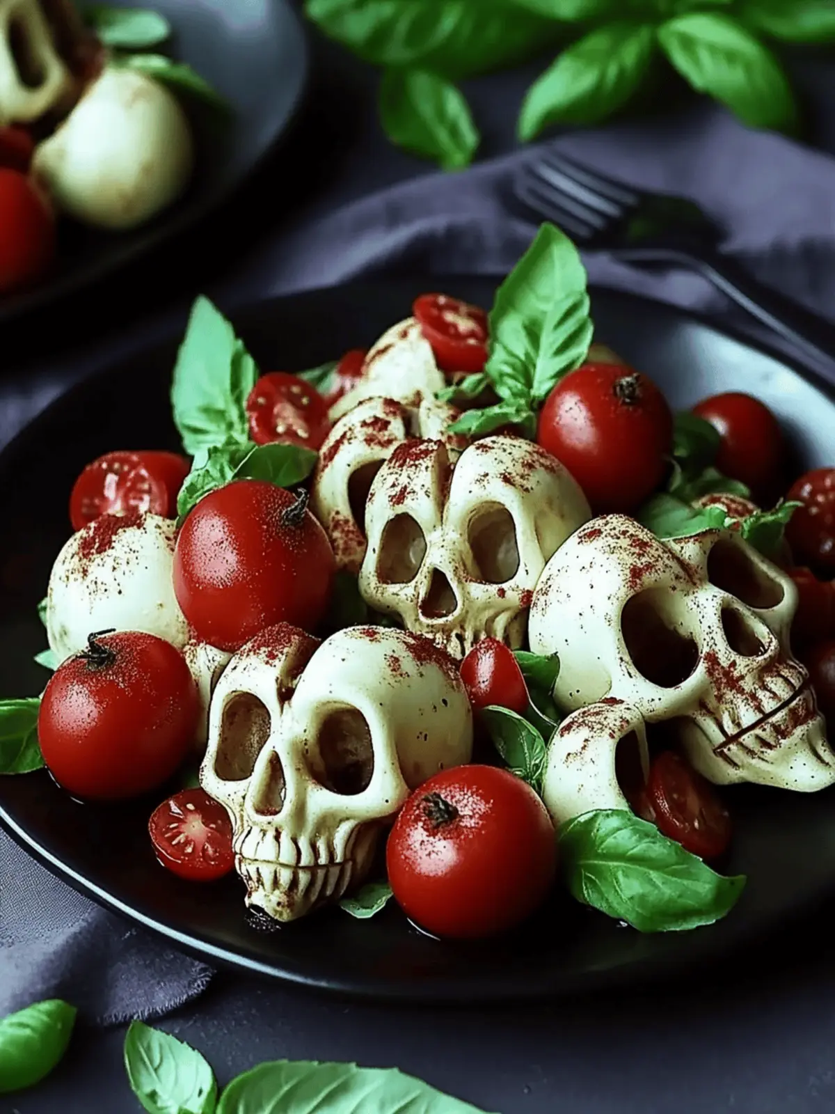 Skull Caprese Salad