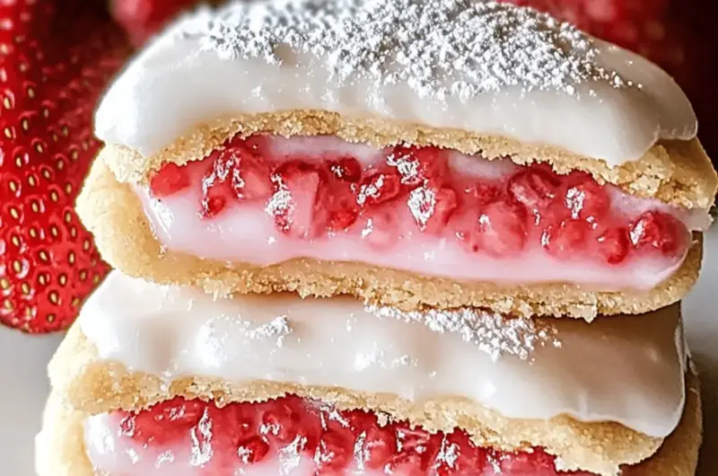 Strawberry Pop Tart Sugar Cookies