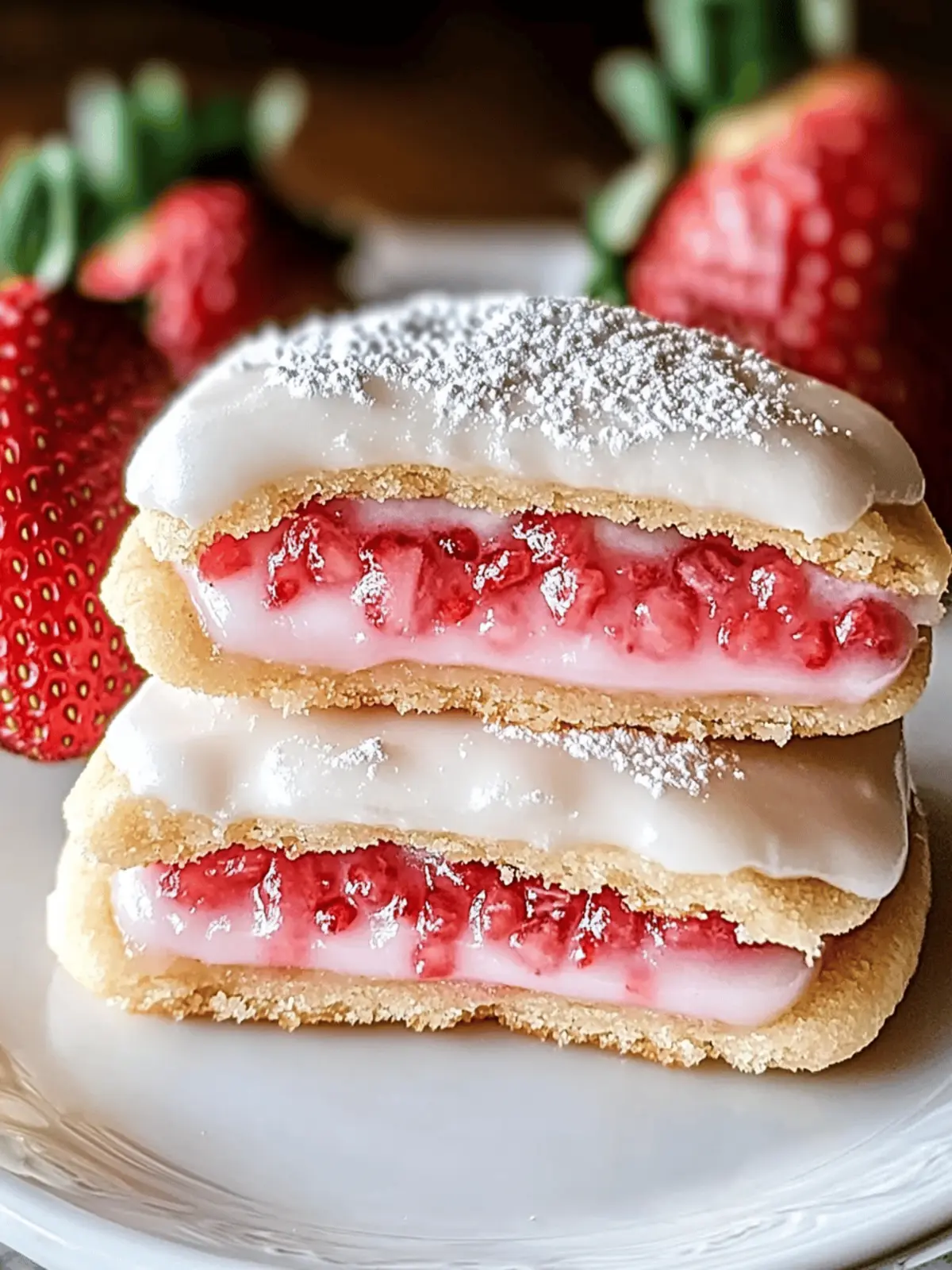 Strawberry Pop Tart Sugar Cookies