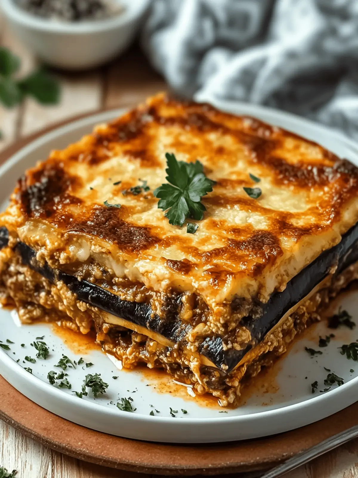 Greek Eggplant Moussaka