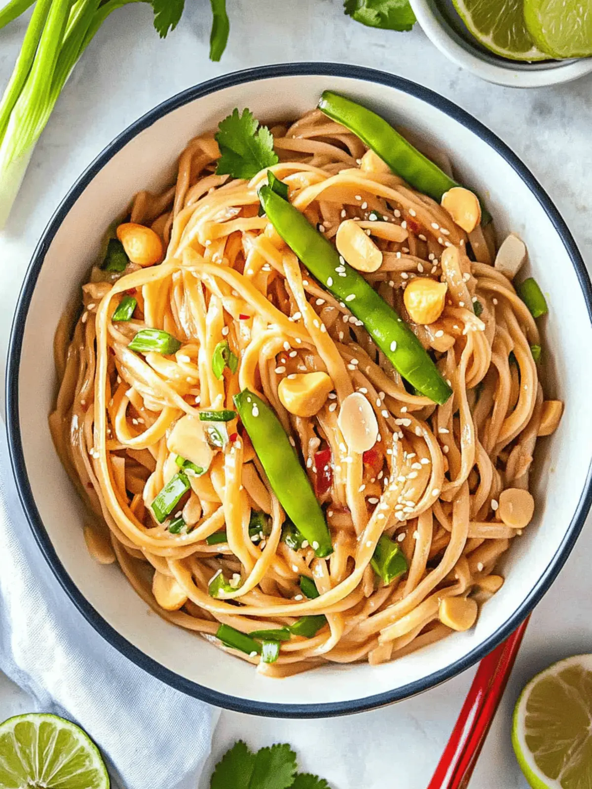 Peanut Noodles: A Vibrant Linguine Salad You’ll Love 4 Peanut Noodles