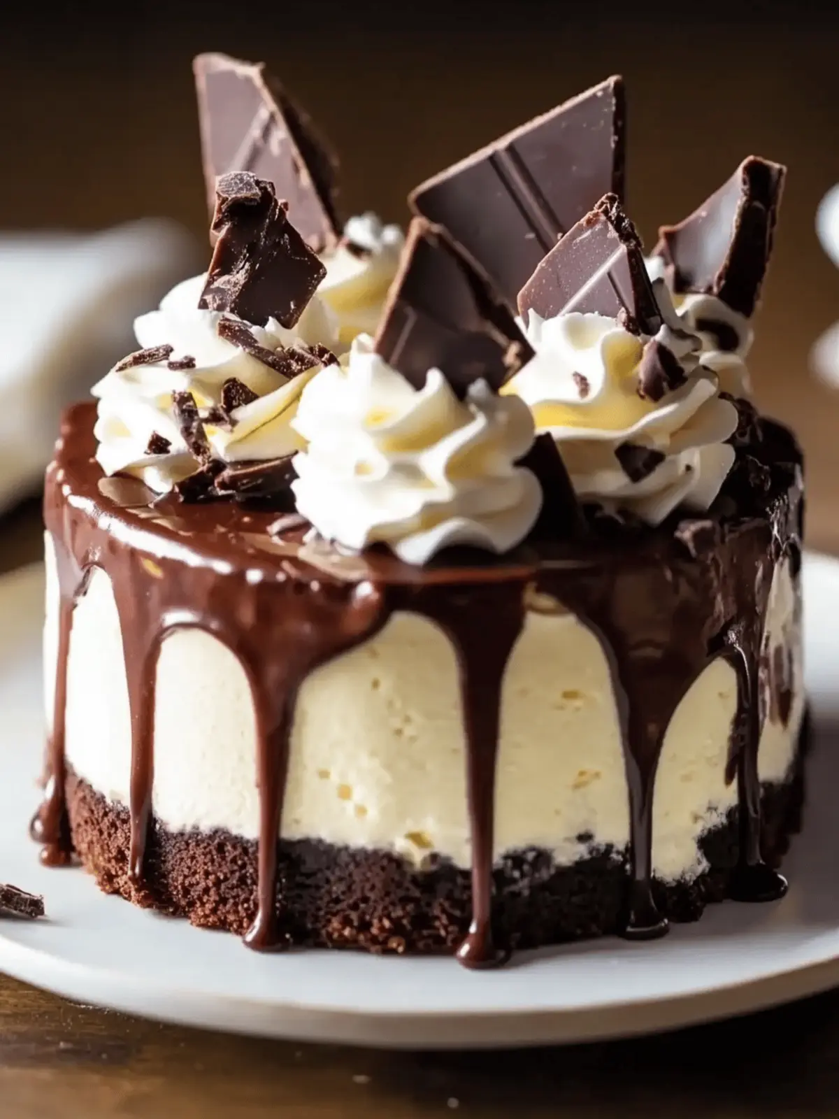 Hot Fudge Sundae Brownie Cheesecake