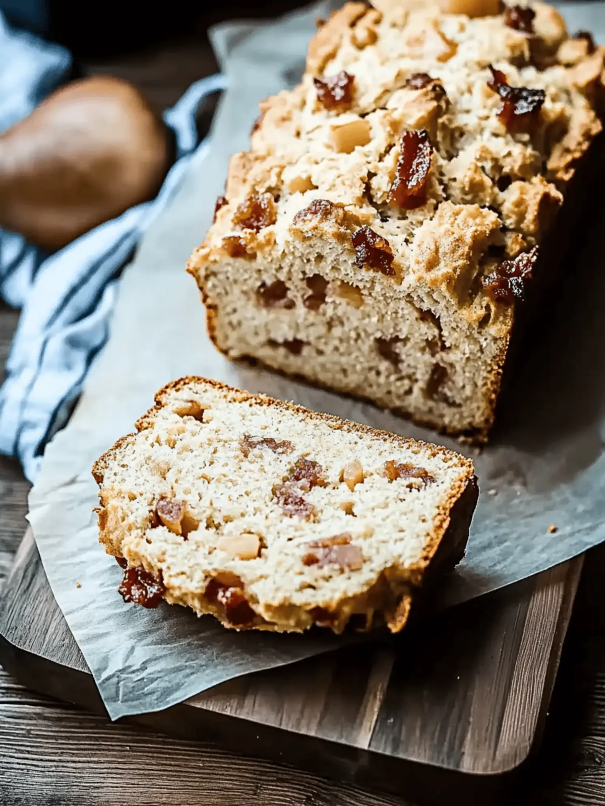 Apple Bacon Beer Bread