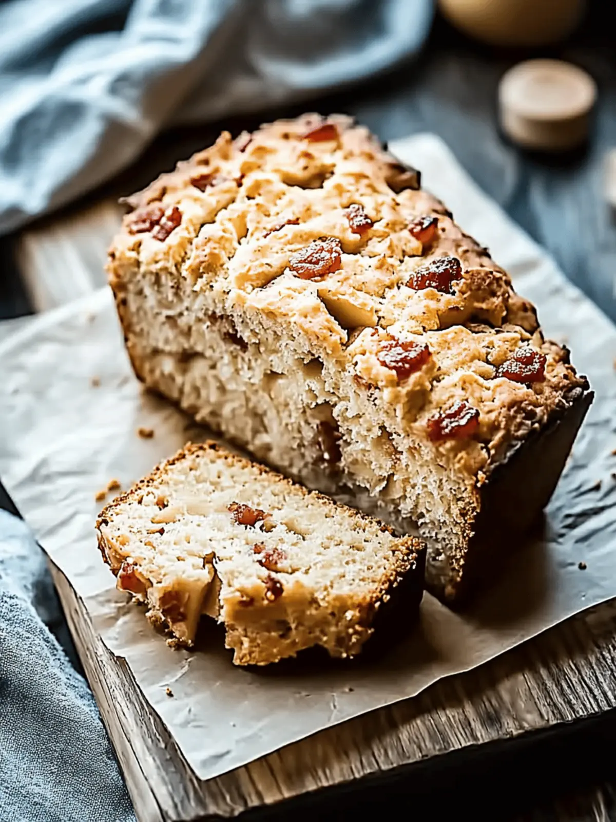 Apple Bacon Beer Bread