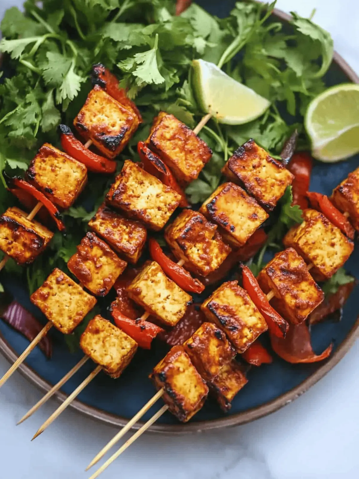 Tofu Tikka Skewers