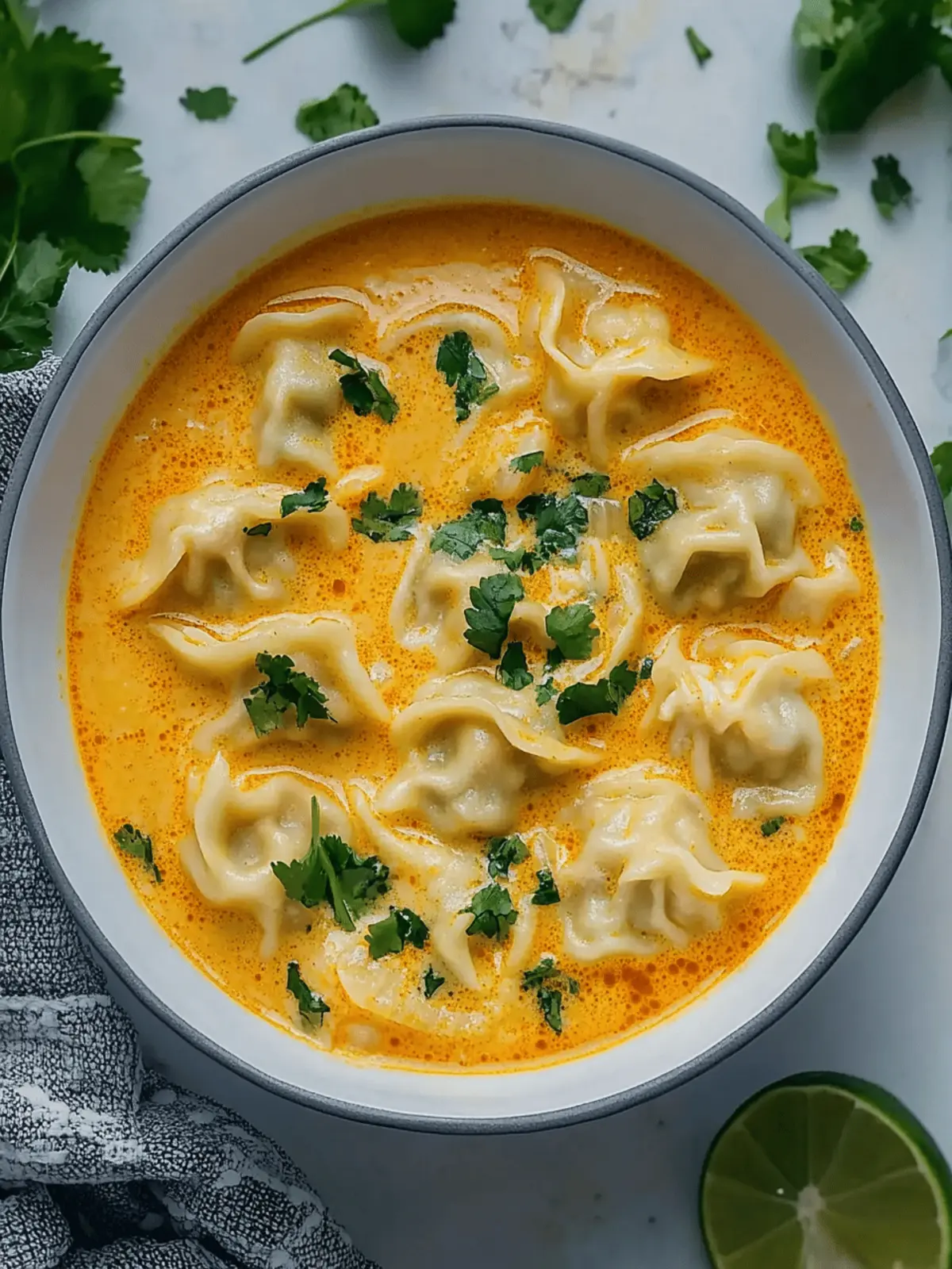 Curry Dumpling Soup