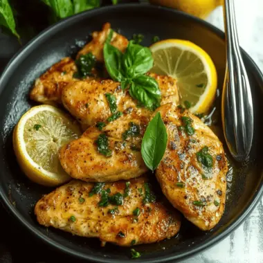 Zesty Lemon Basil Chicken