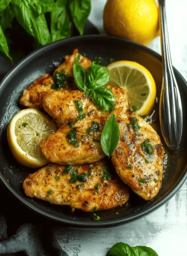 Zesty Lemon Basil Chicken