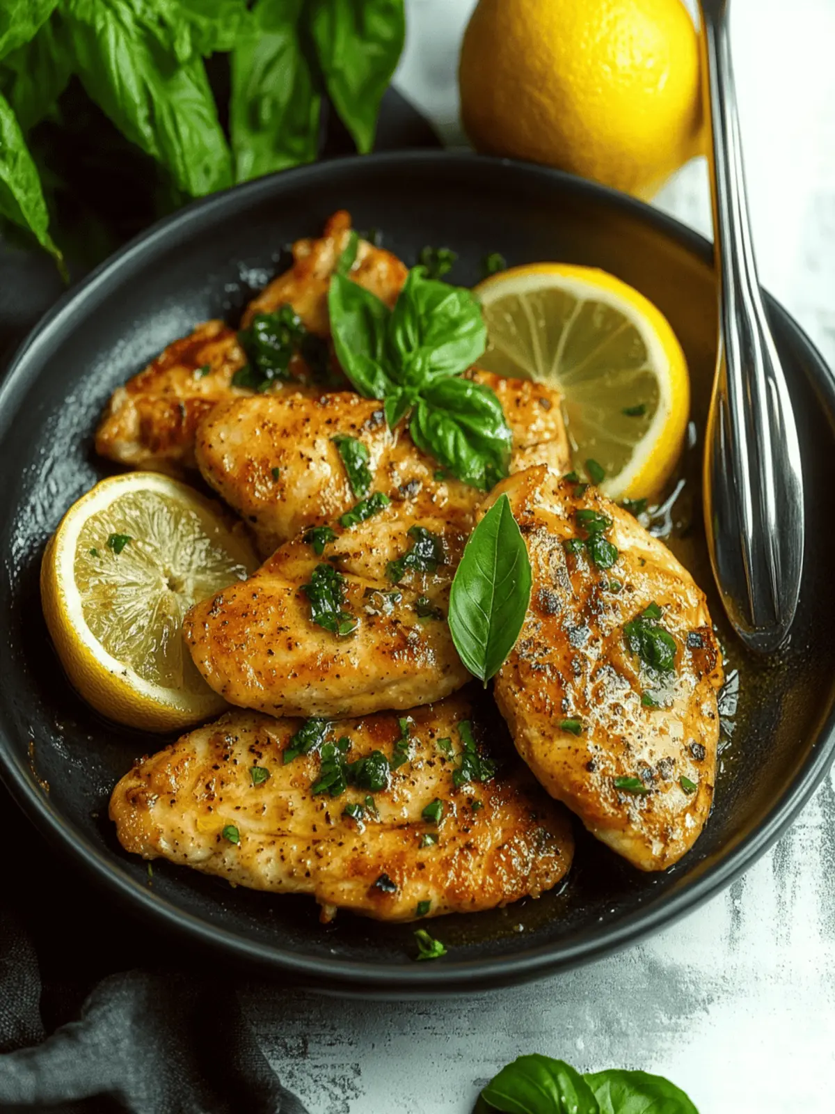 Zesty Lemon Basil Chicken
