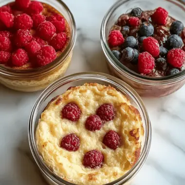 Baked Protein Pancake Bowls
