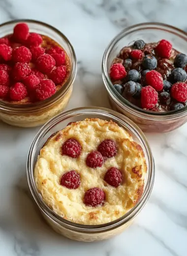 Baked Protein Pancake Bowls