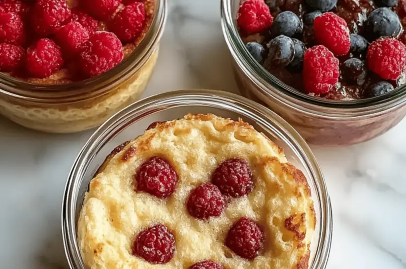 Baked Protein Pancake Bowls