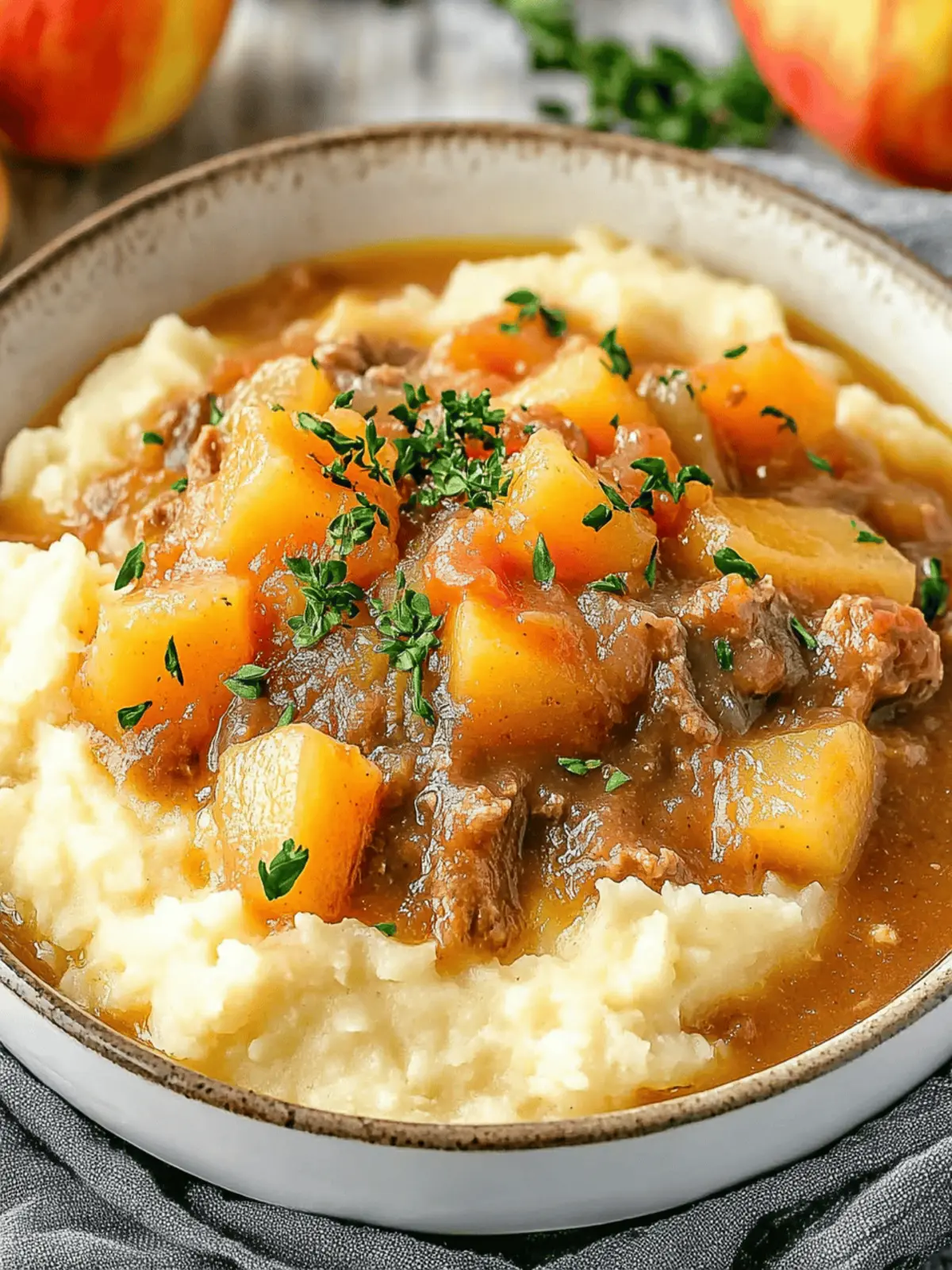 Fall Apple Cider Stew Mash