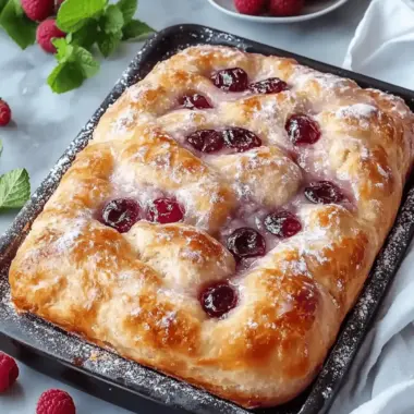 Homemade Jam Donut Focaccia