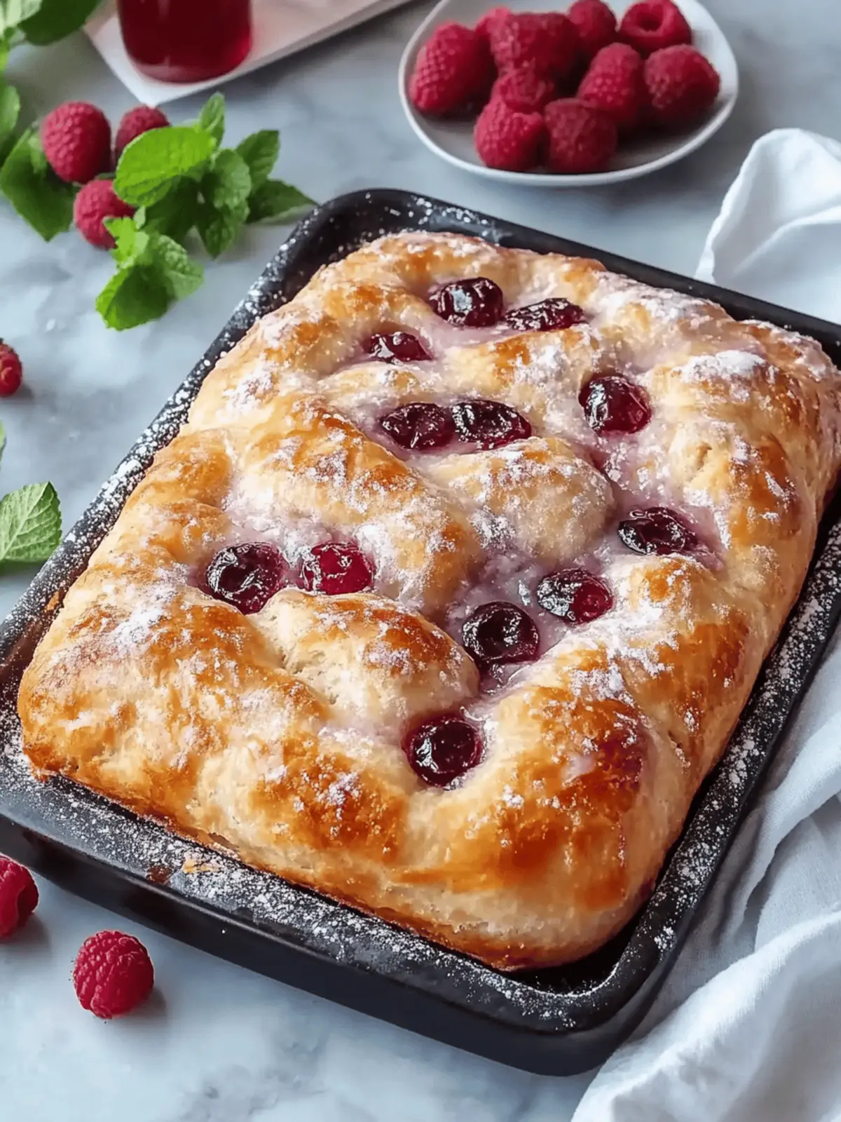 Homemade Jam Donut Focaccia