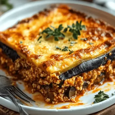 Greek Eggplant Moussaka