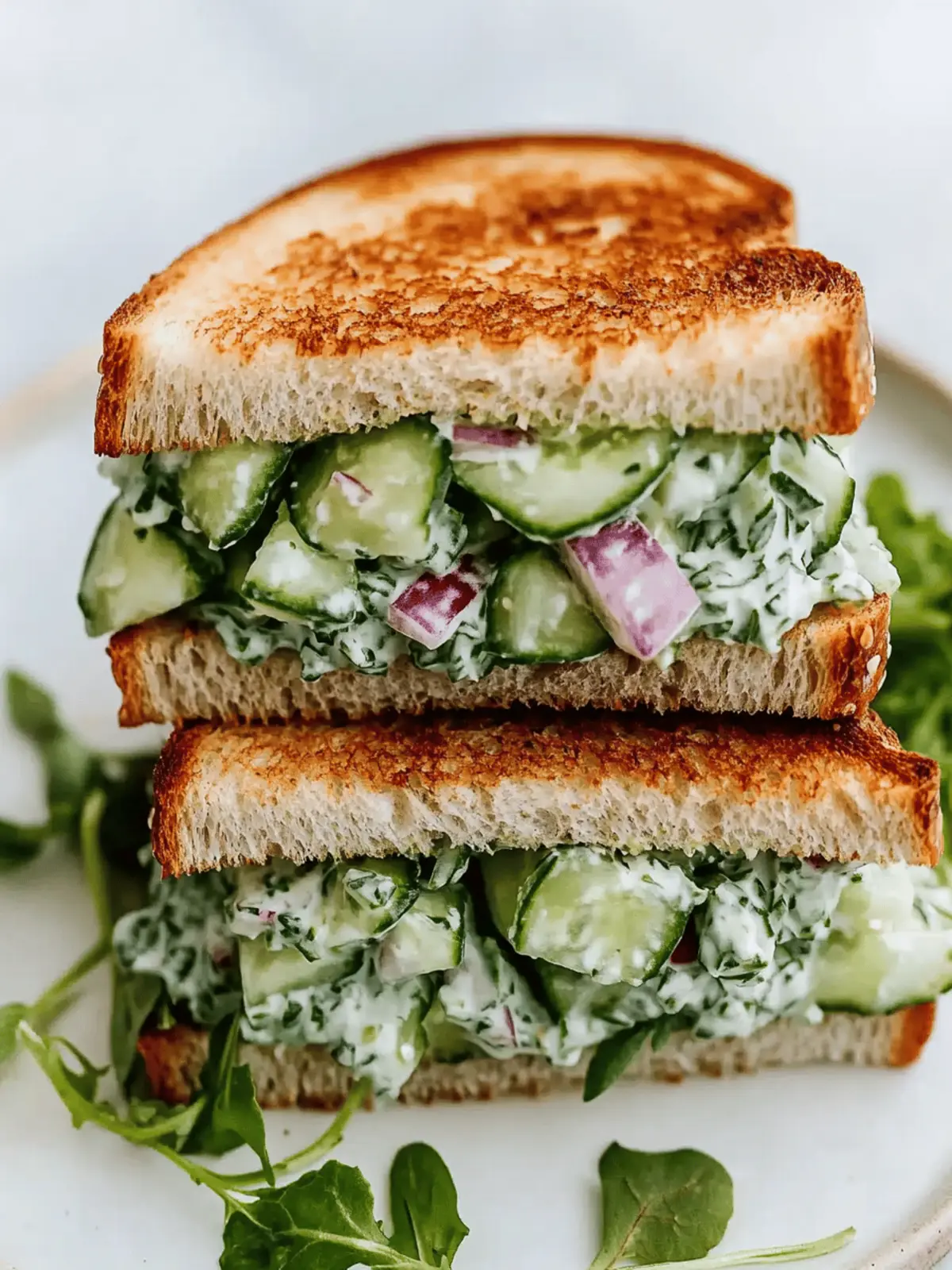Cucumber Salad Sandwiches
