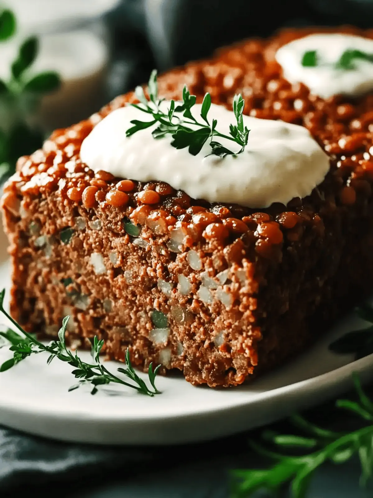 Lentil Meatloaf