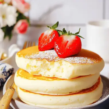 Fluffy Japanese Soufflé Pancakes