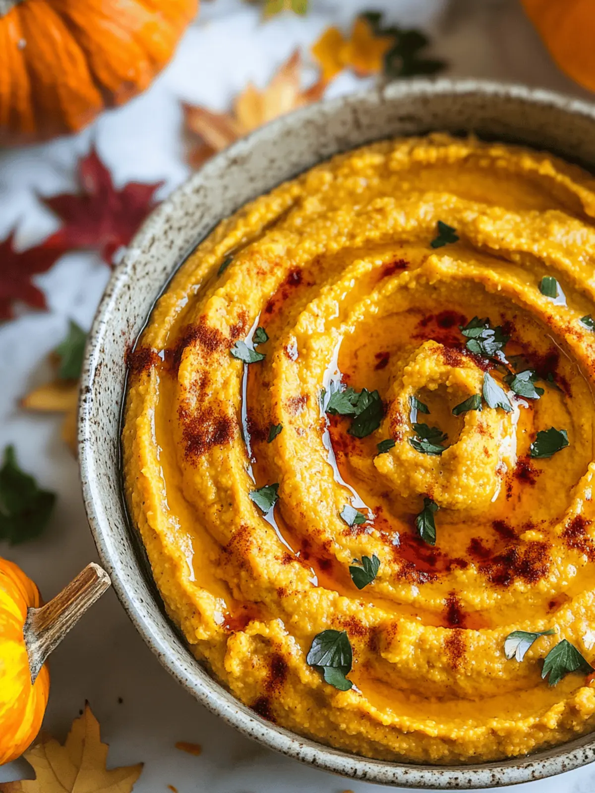 Fall Pumpkin Hummus