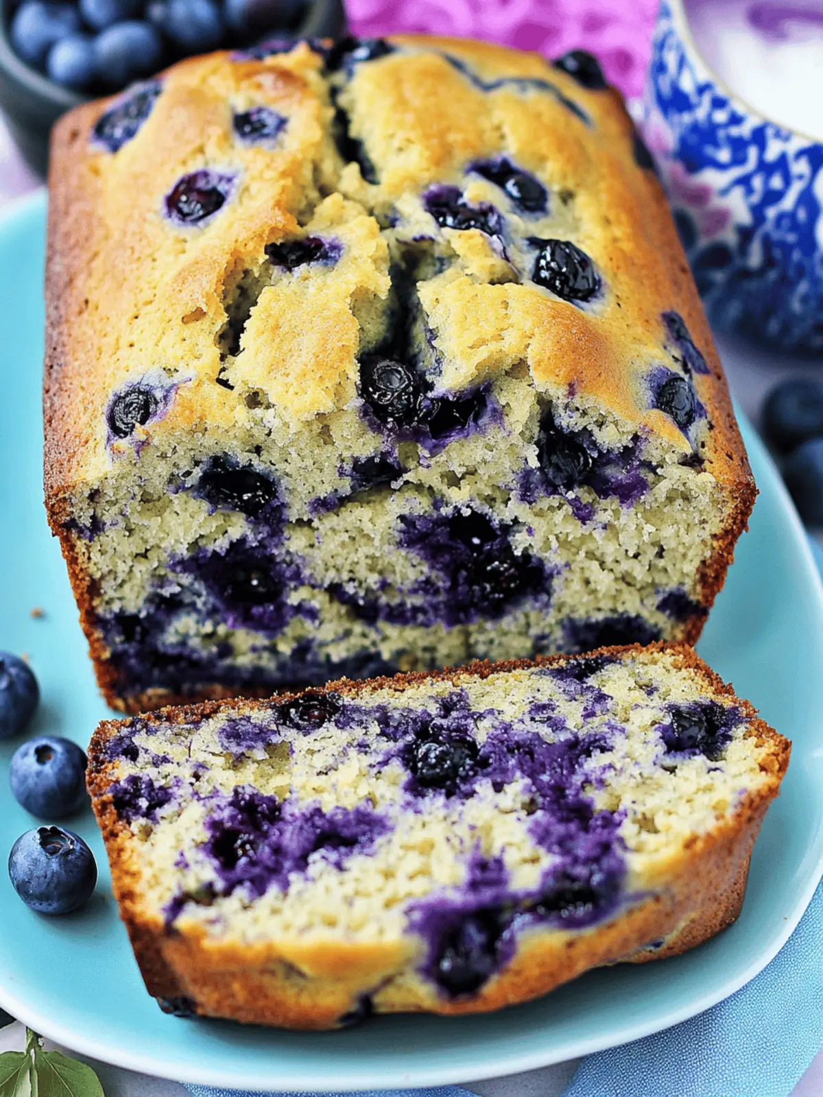 Blueberry Bread with Yogurt