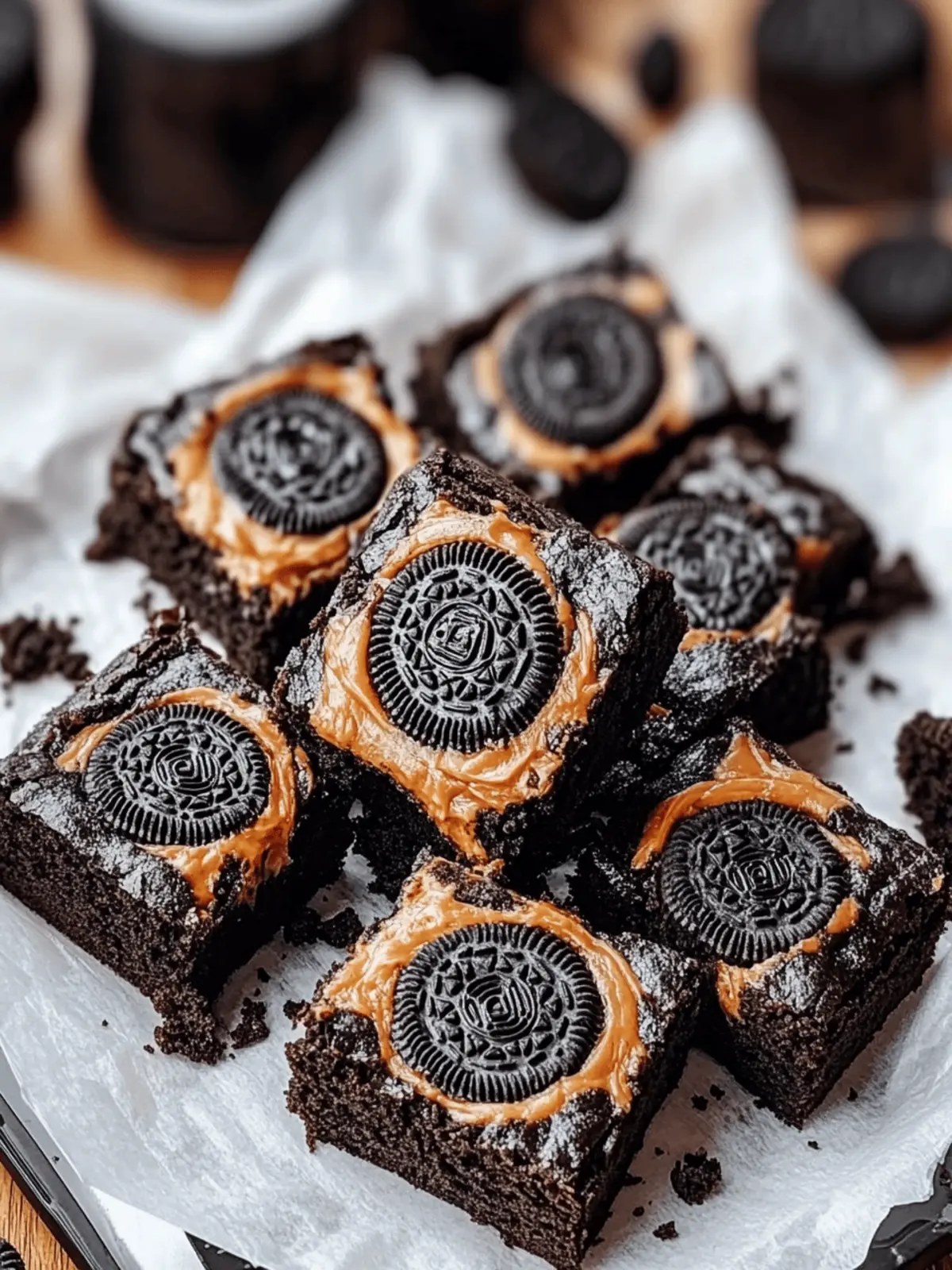 Spooky Oreo Boo Brownies
