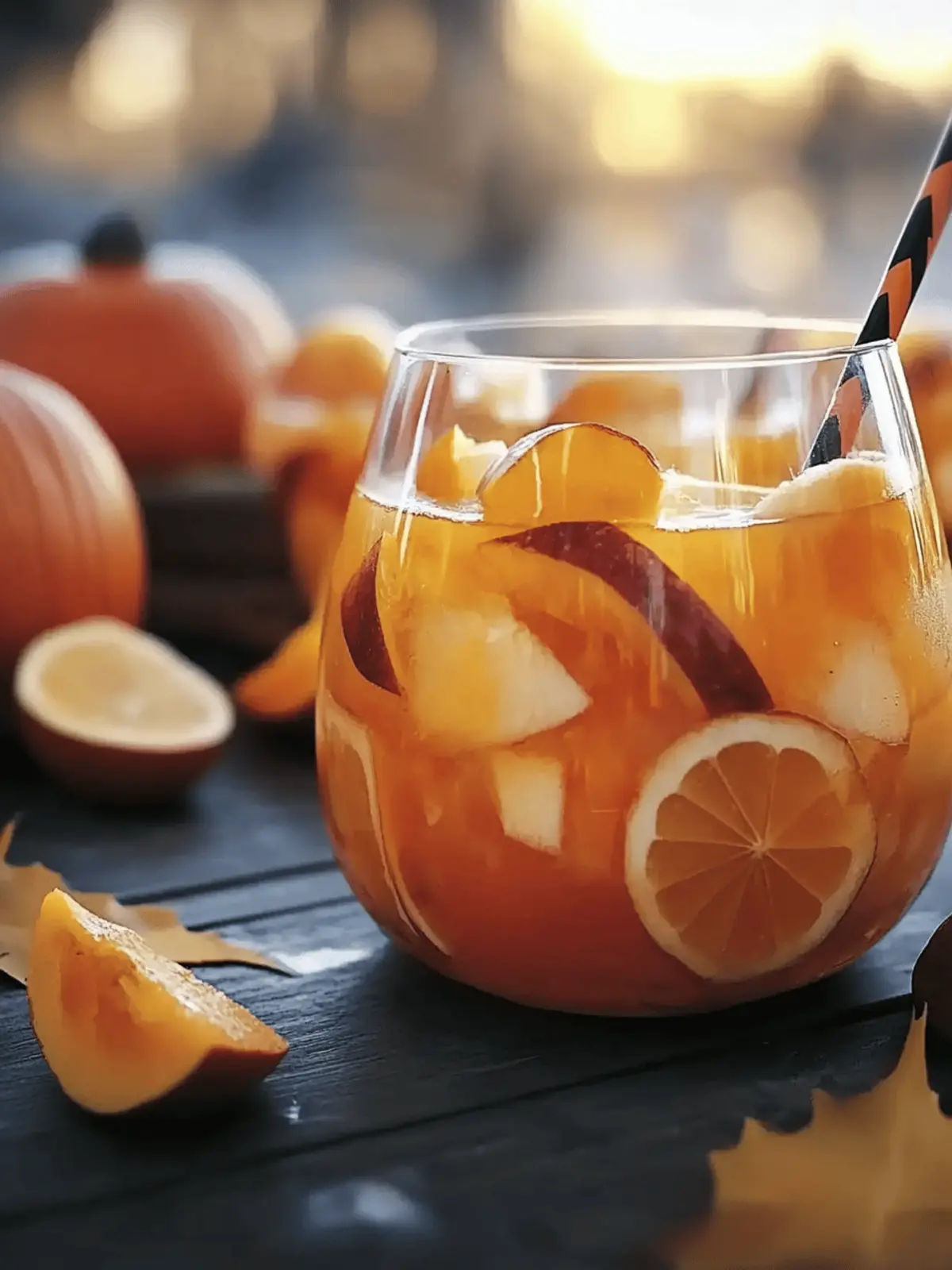 Pumpkin Spice Fireball Sangria