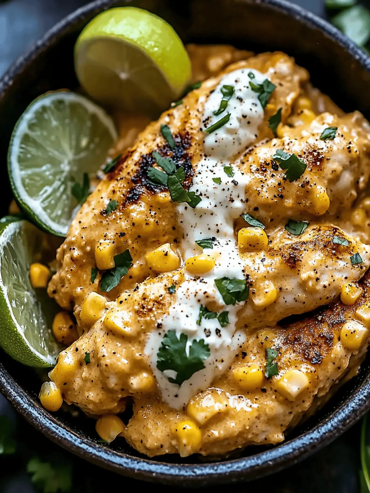 Slow Cooker Street Corn Chicken
