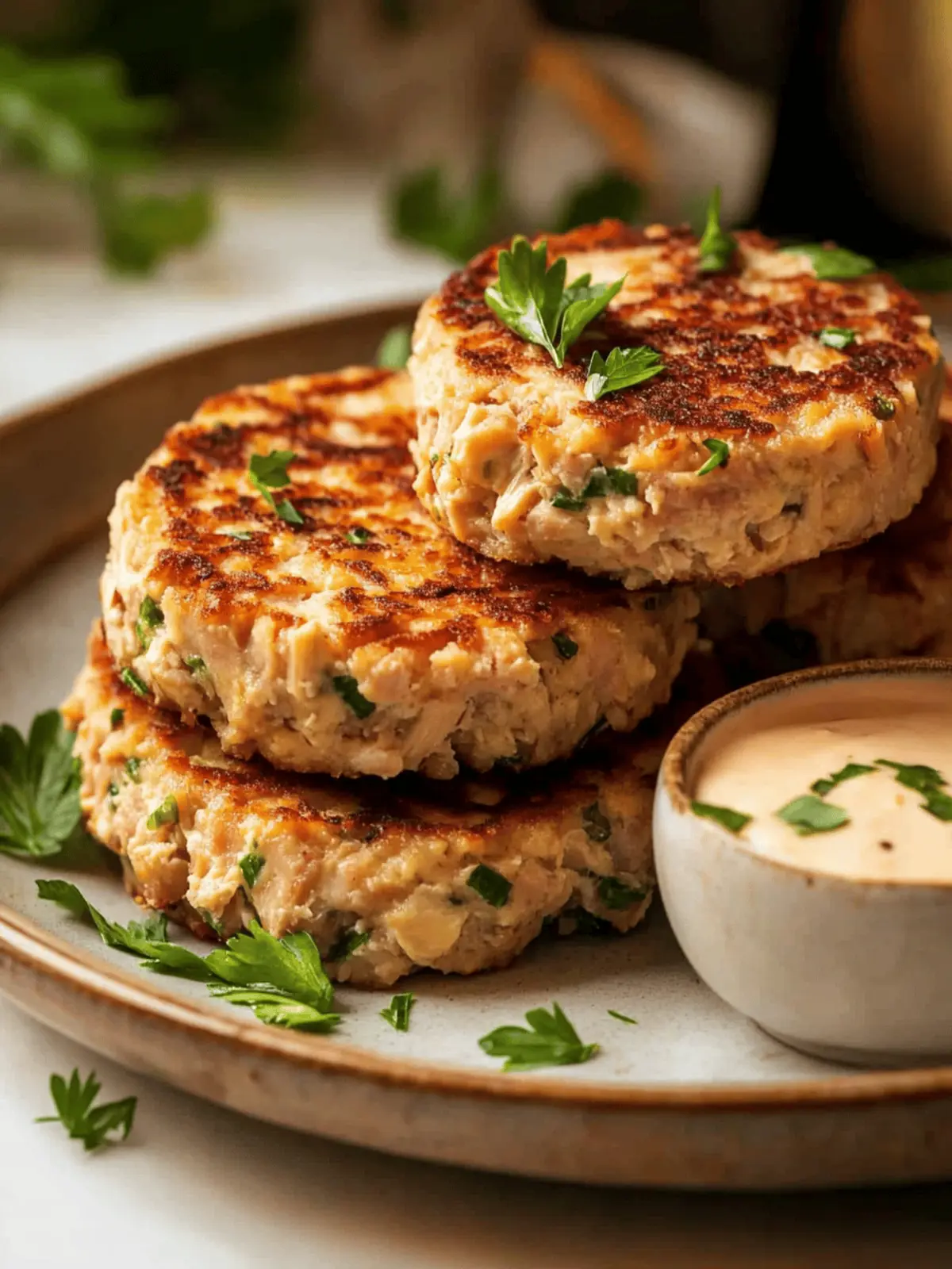 Cottage Cheese Tuna Cakes
