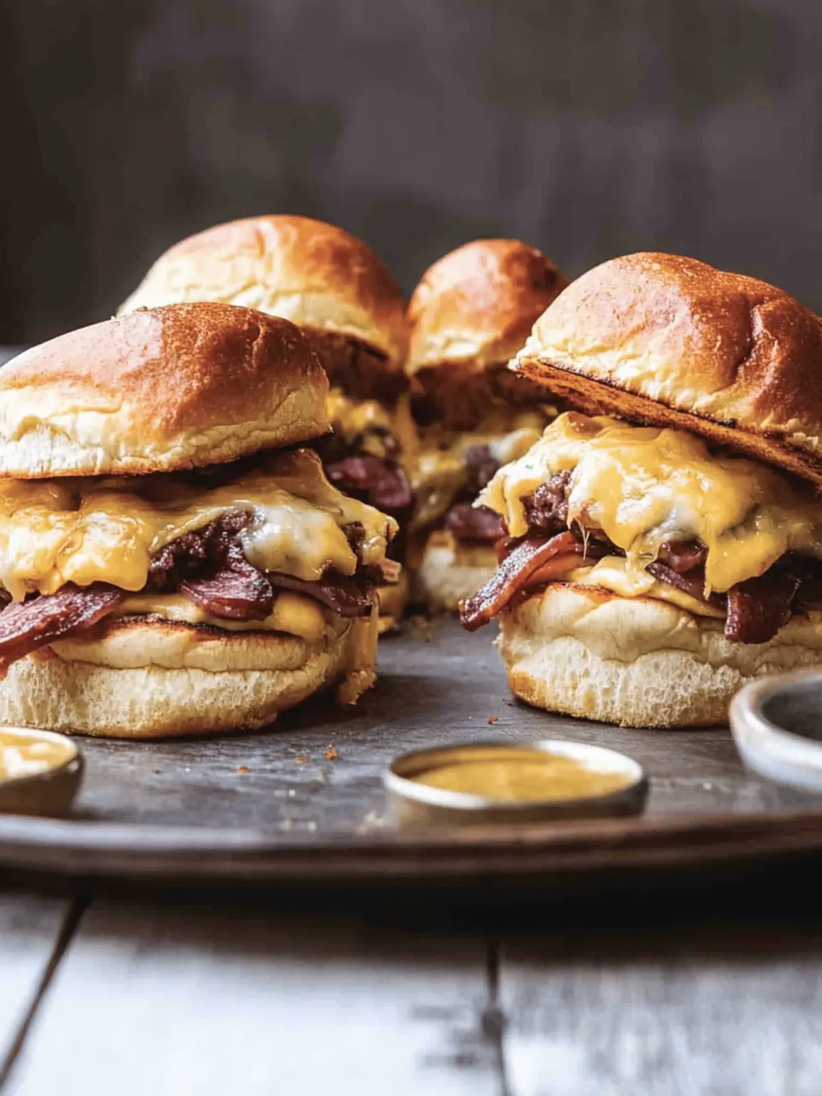 Cheesy Reuben Sliders